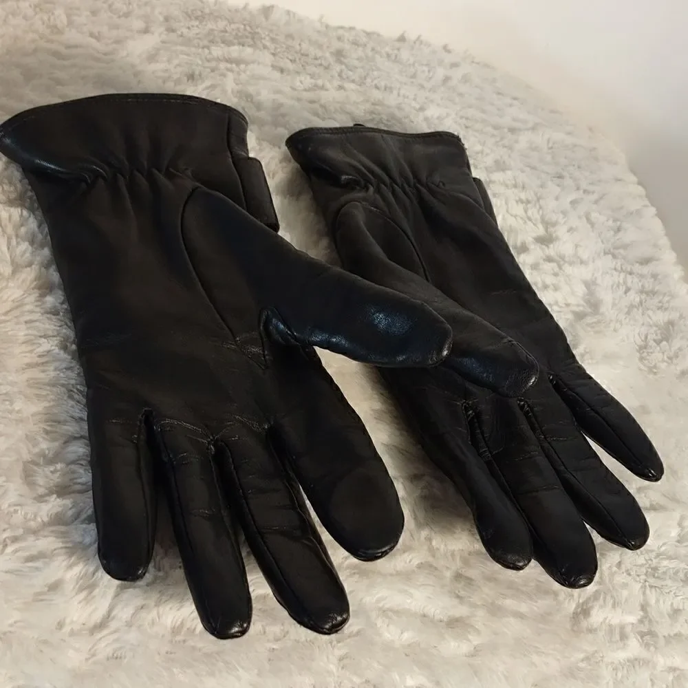 Charter Club Women's Leather Gloves